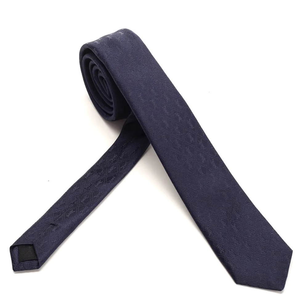 YSL Skinny/Slim Monogram Tie